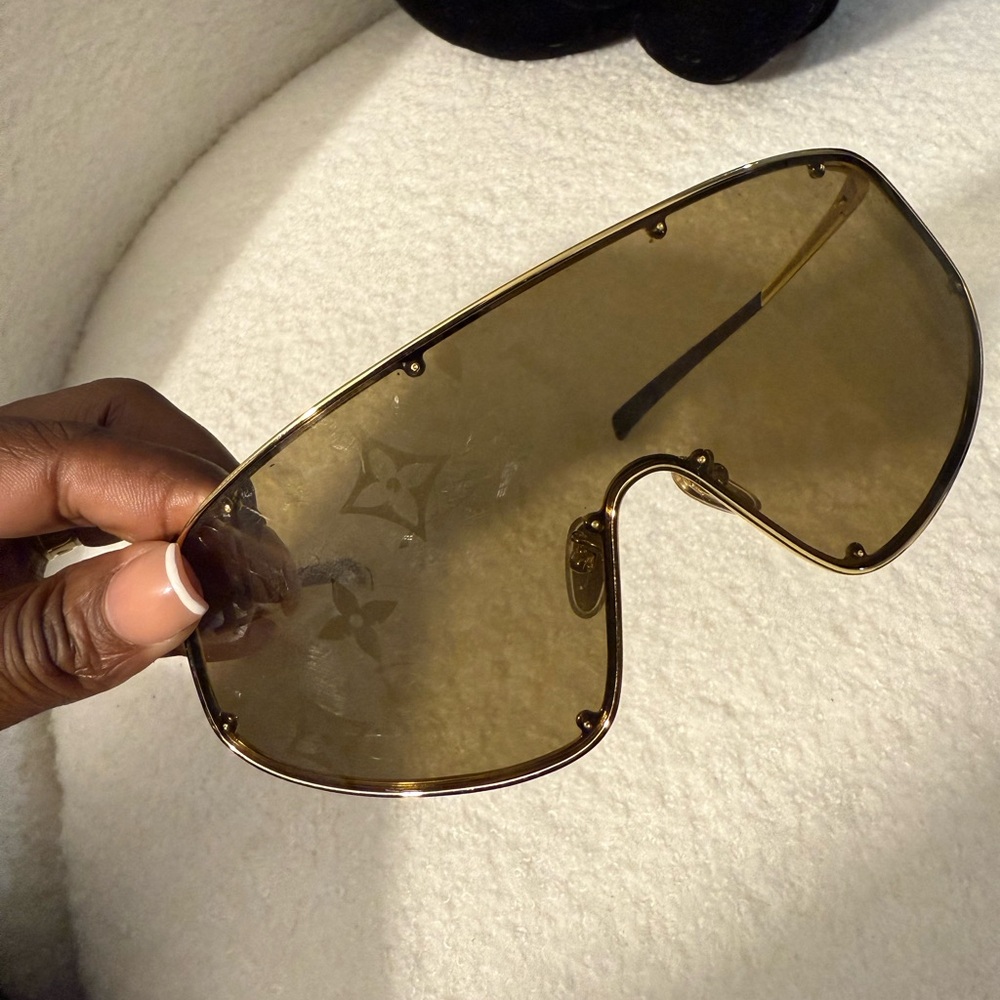 LV Gold Monogram Shields